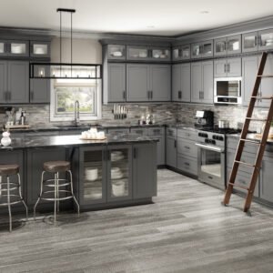 SG-SB33 Shaker Grey Base Cabinets