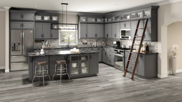 SG-SB33 Shaker Grey Base Cabinets