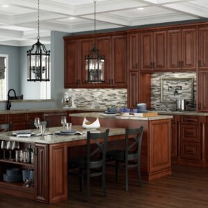 CS-B18 Raised Panel Saddle Base Cabinets