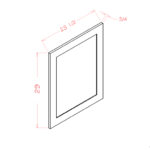 CW-BDEP Raised Panel Antique White Fillers & Panels