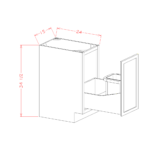 SI-B15TCPO Shaker IVY Base Cabinets