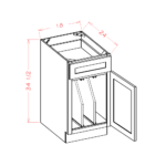 OT-B15TD Oxford Toffee Base Cabinets