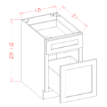 CS-DFB18 Raised Panel Saddle Base Cabinets