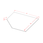 SD-SBF4242 Shaker Dove Base Cabinets