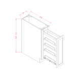 SD-BT9PO Shaker Dove Base Cabinets