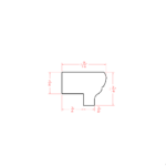 EW-LRM Thin Shaker EDGELINE WHITE Mouldings