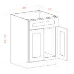 SI-SB30S Shaker IVY Base Cabinets