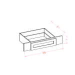 CS-VKD36 Raised Panel Saddle Vanities