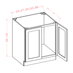 CS-VS24FH Raised Panel Saddle Vanities