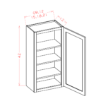 SG-W0942 Shaker Grey Wall Cabinets