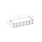 CS-WWC630 Raised Panel Saddle Wall Cabinets