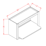 OT-WXR3018 Oxford Toffee Wall Cabinets